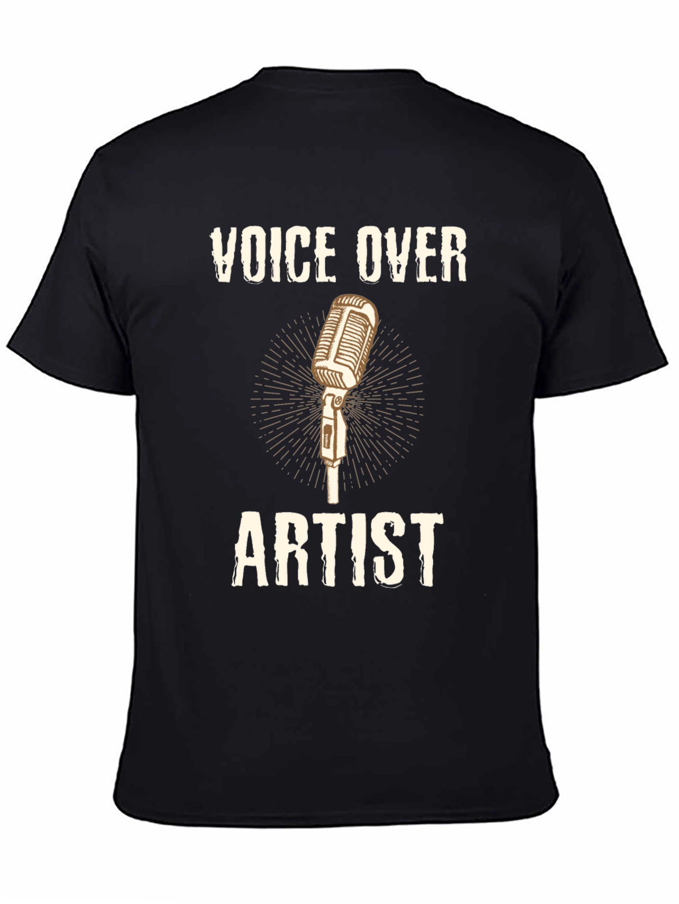 Voice Over Artist T-Shirt Microphone Design