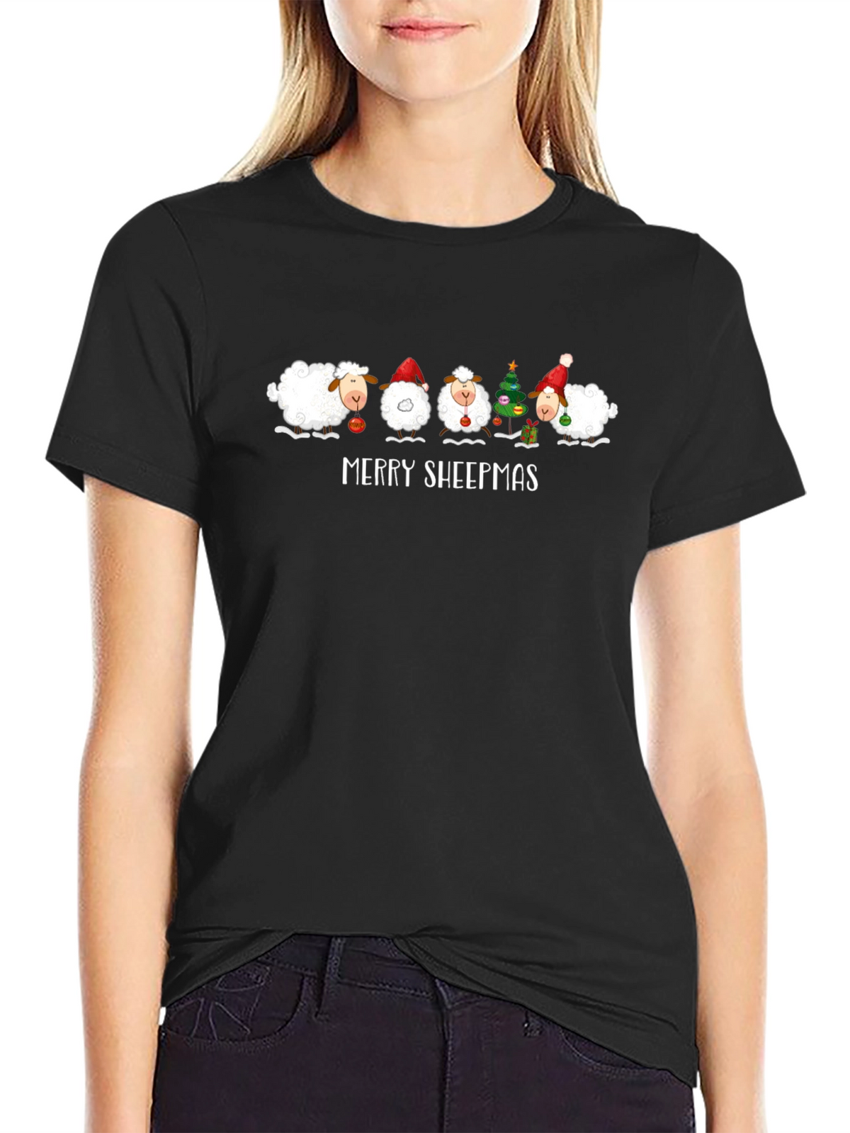 Merry Sheepmas Christmas T-Shirt