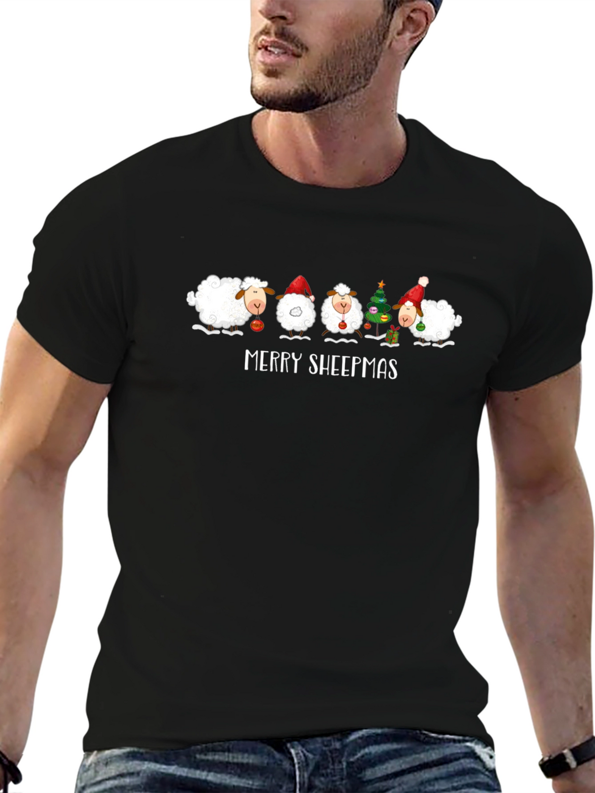 Merry Sheepmas Christmas T-Shirt