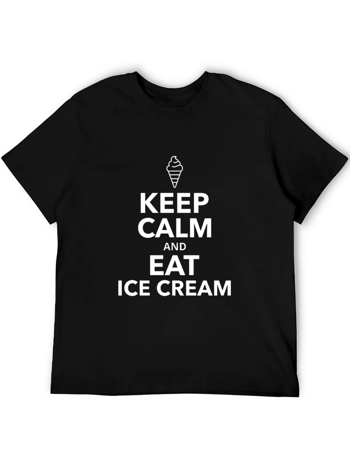 Keep Calm and Eat Ice Cream Graphic Tee