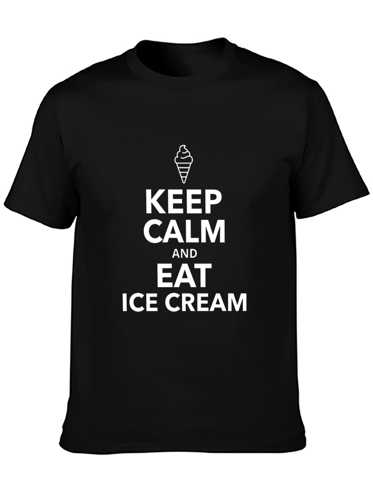 Keep Calm and Eat Ice Cream Graphic Tee