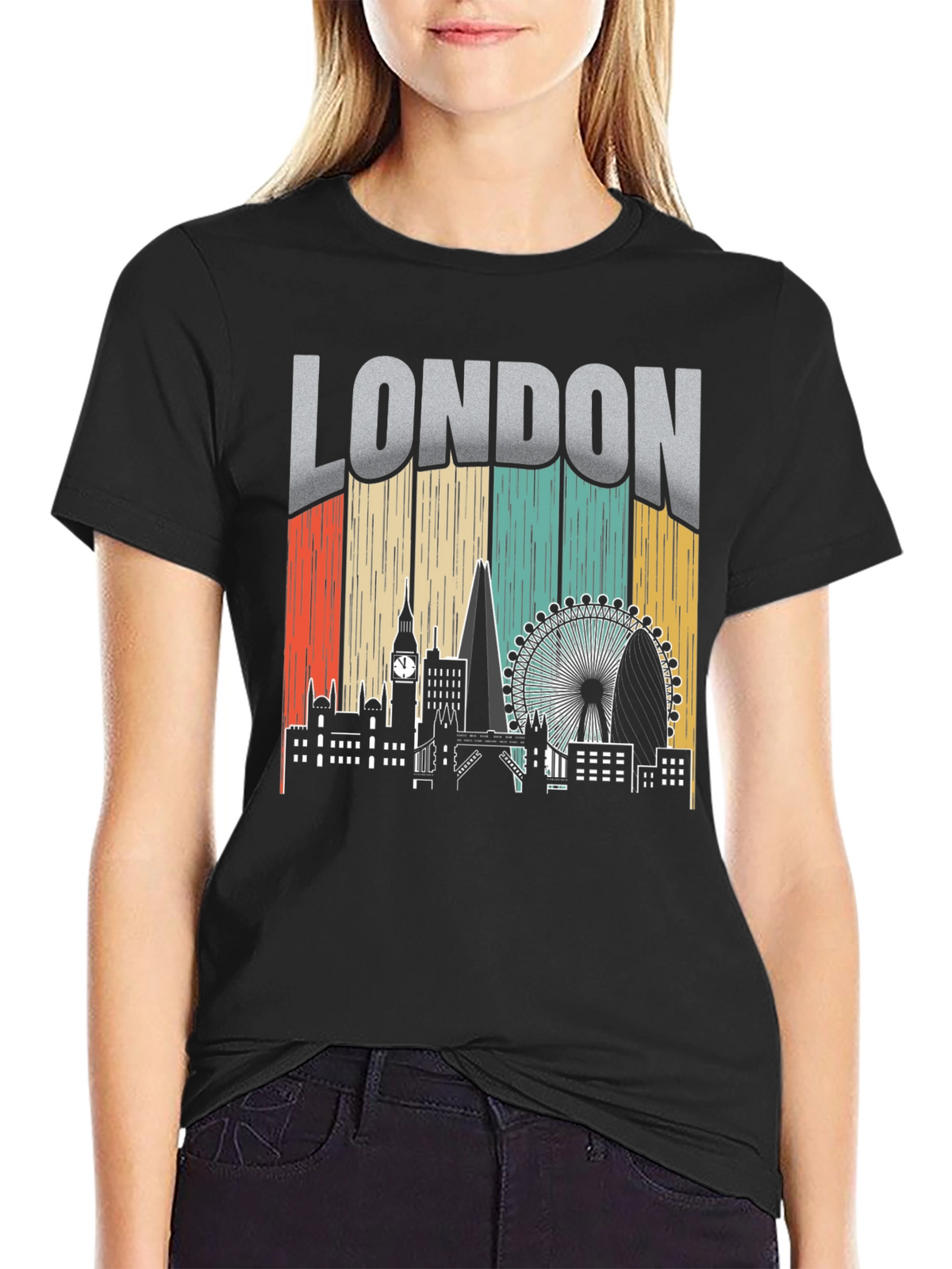 London Skyline Retro T-Shirt