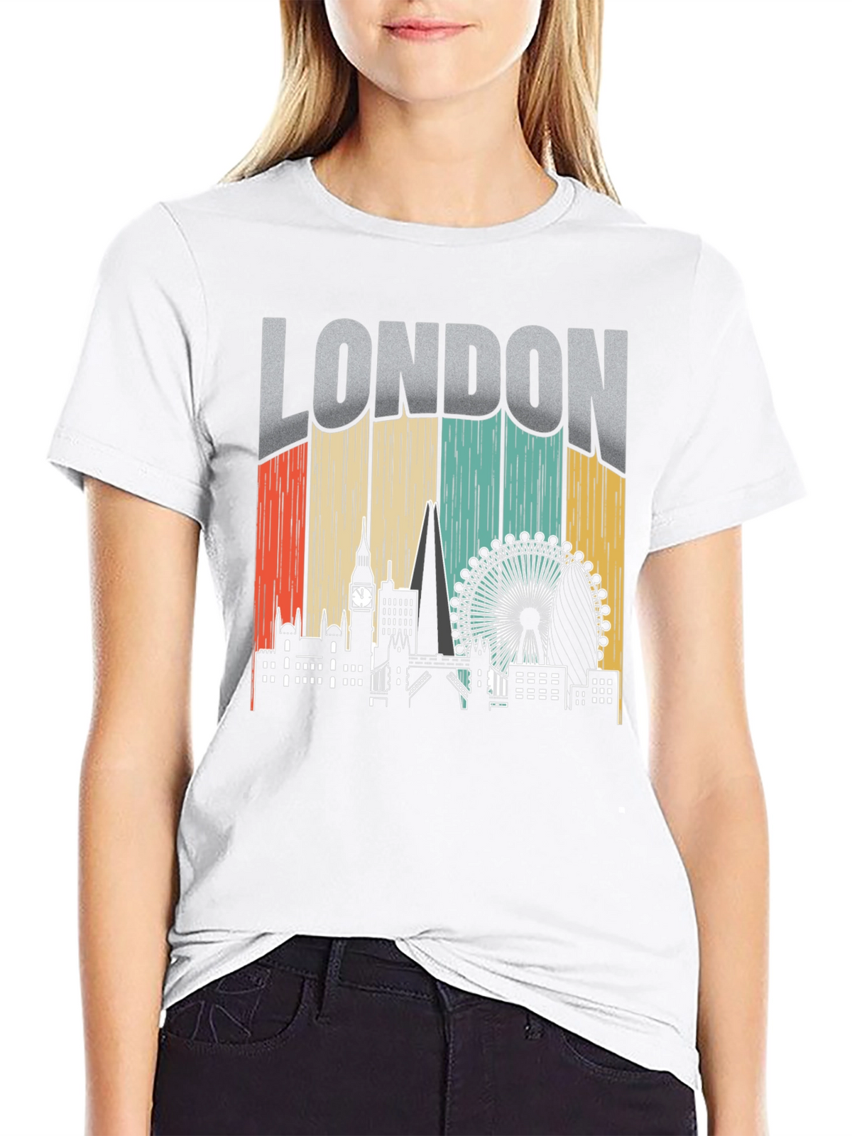 London Skyline Retro T-Shirt