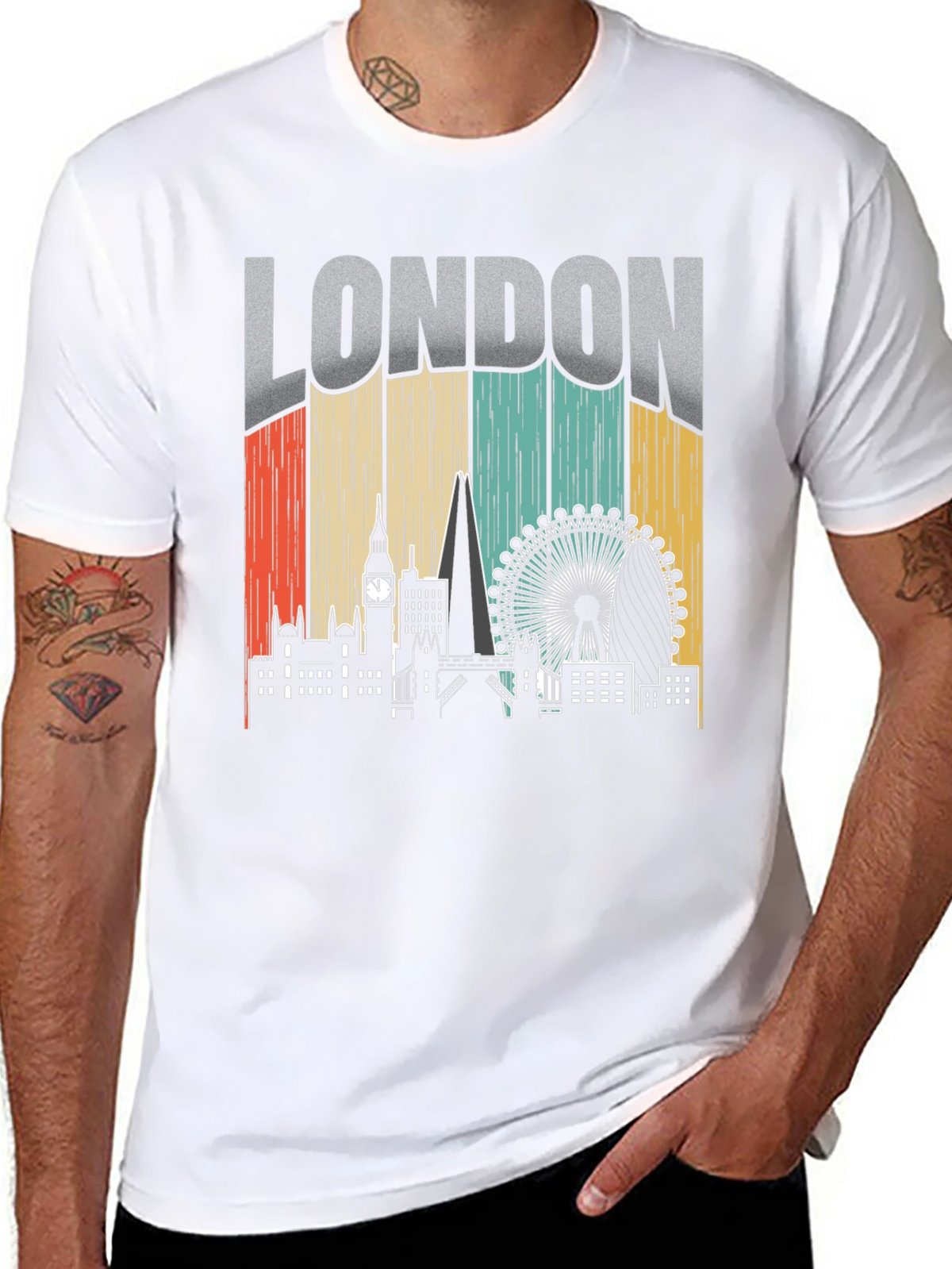 London Skyline Retro T-Shirt