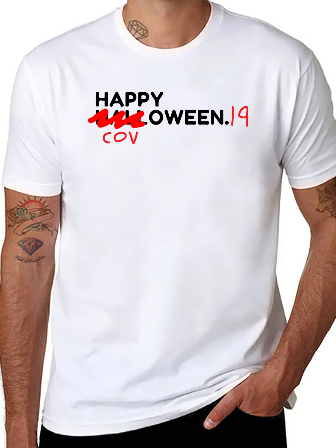 Happy Halloween Black T-Shirt