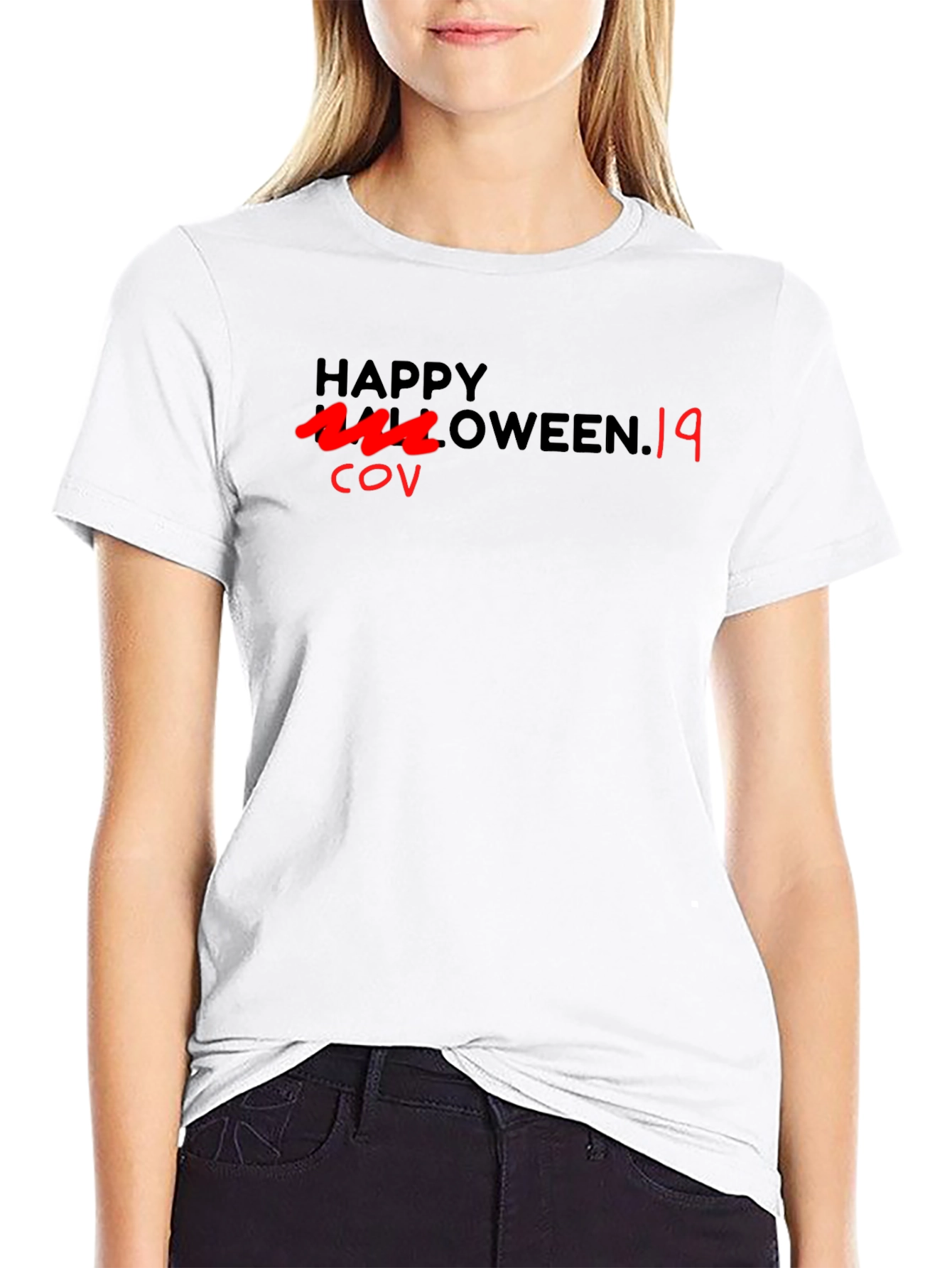 Happy Halloween Black T-Shirt