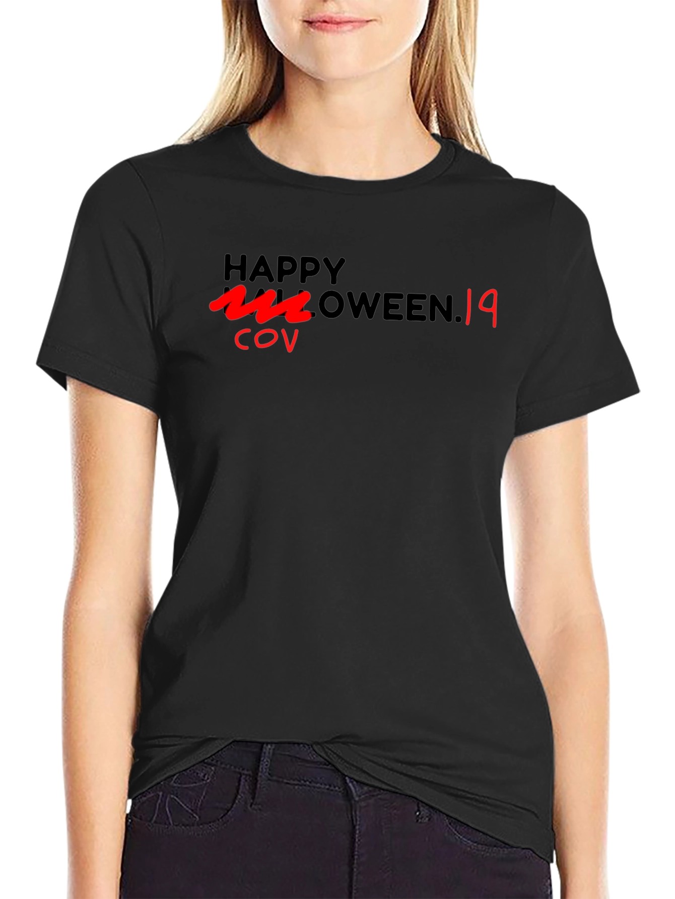 Happy Halloween Black T-Shirt