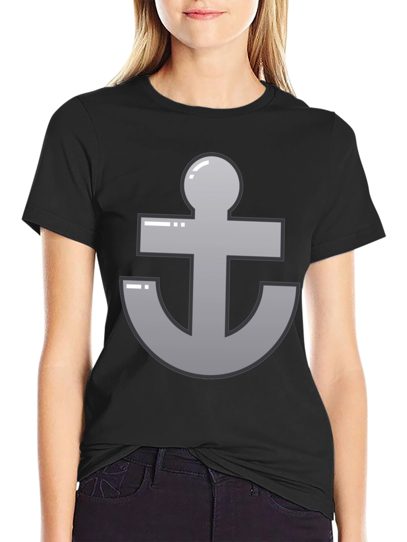 Anchor Graphic Black T-Shirt