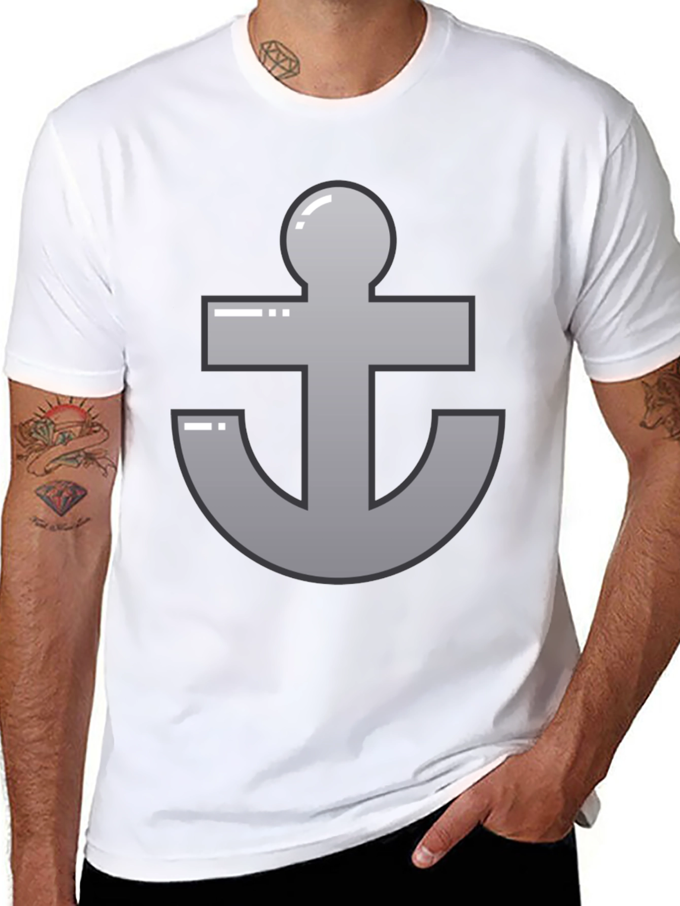 Anchor Graphic Black T-Shirt
