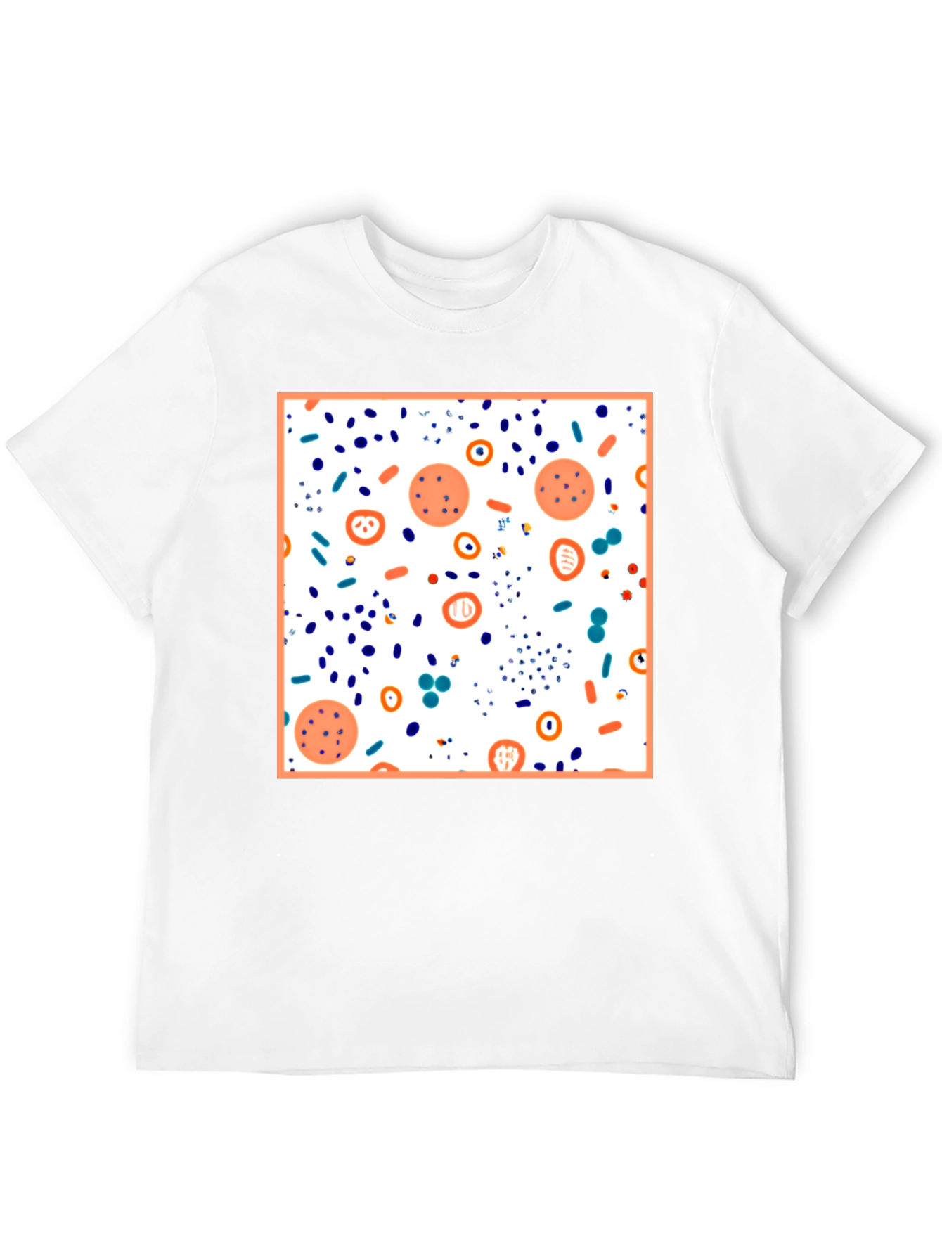 Abstract Print Black T-Shirt