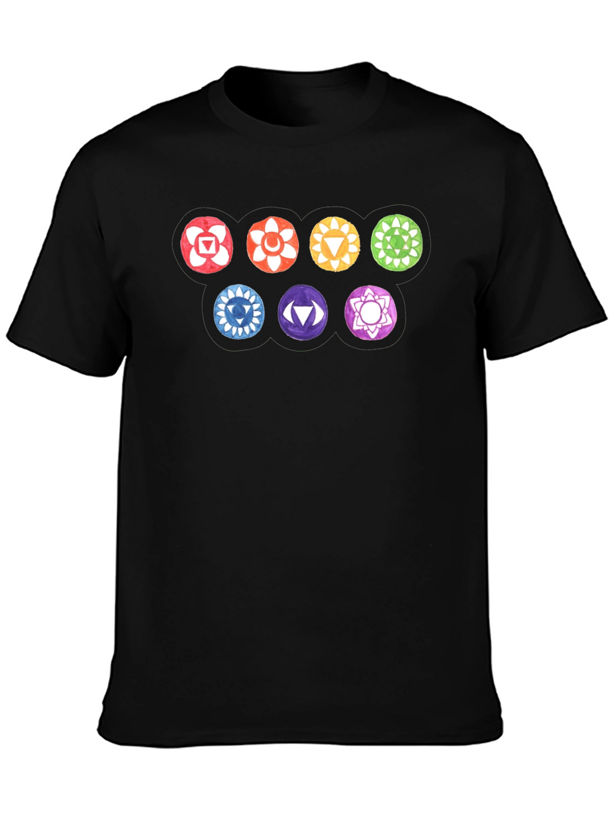 Chakra Symbol T-Shirt - Meditative Style