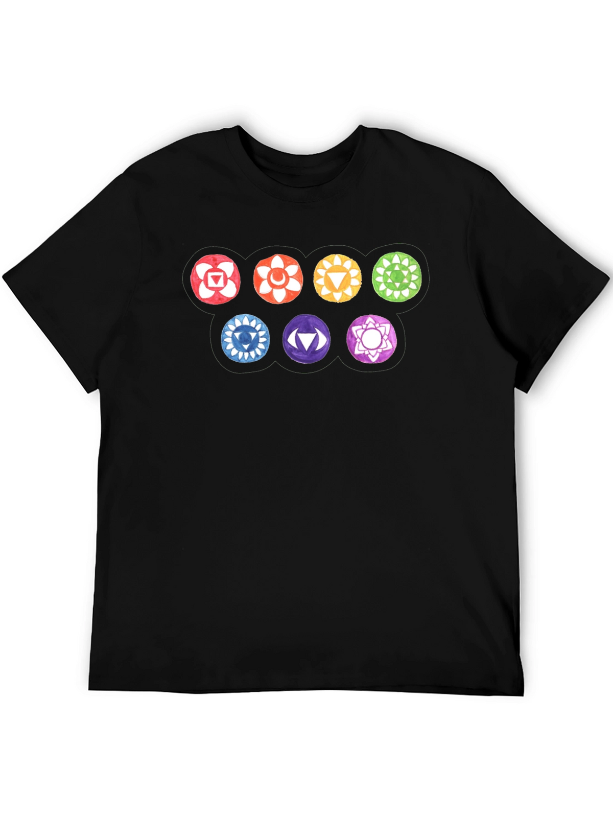 Chakra Symbol T-Shirt - Meditative Style