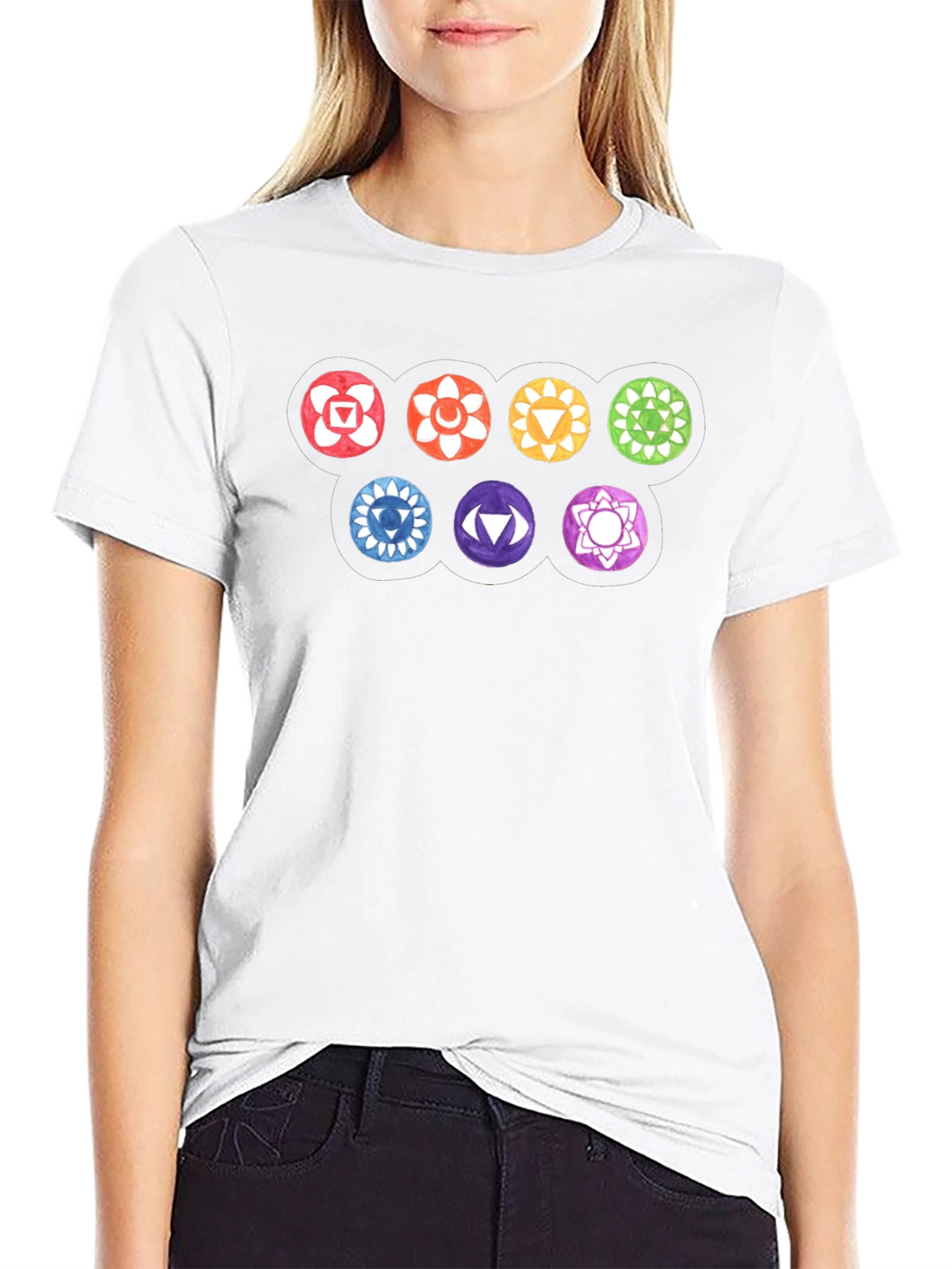 Chakra Symbol T-Shirt - Meditative Style