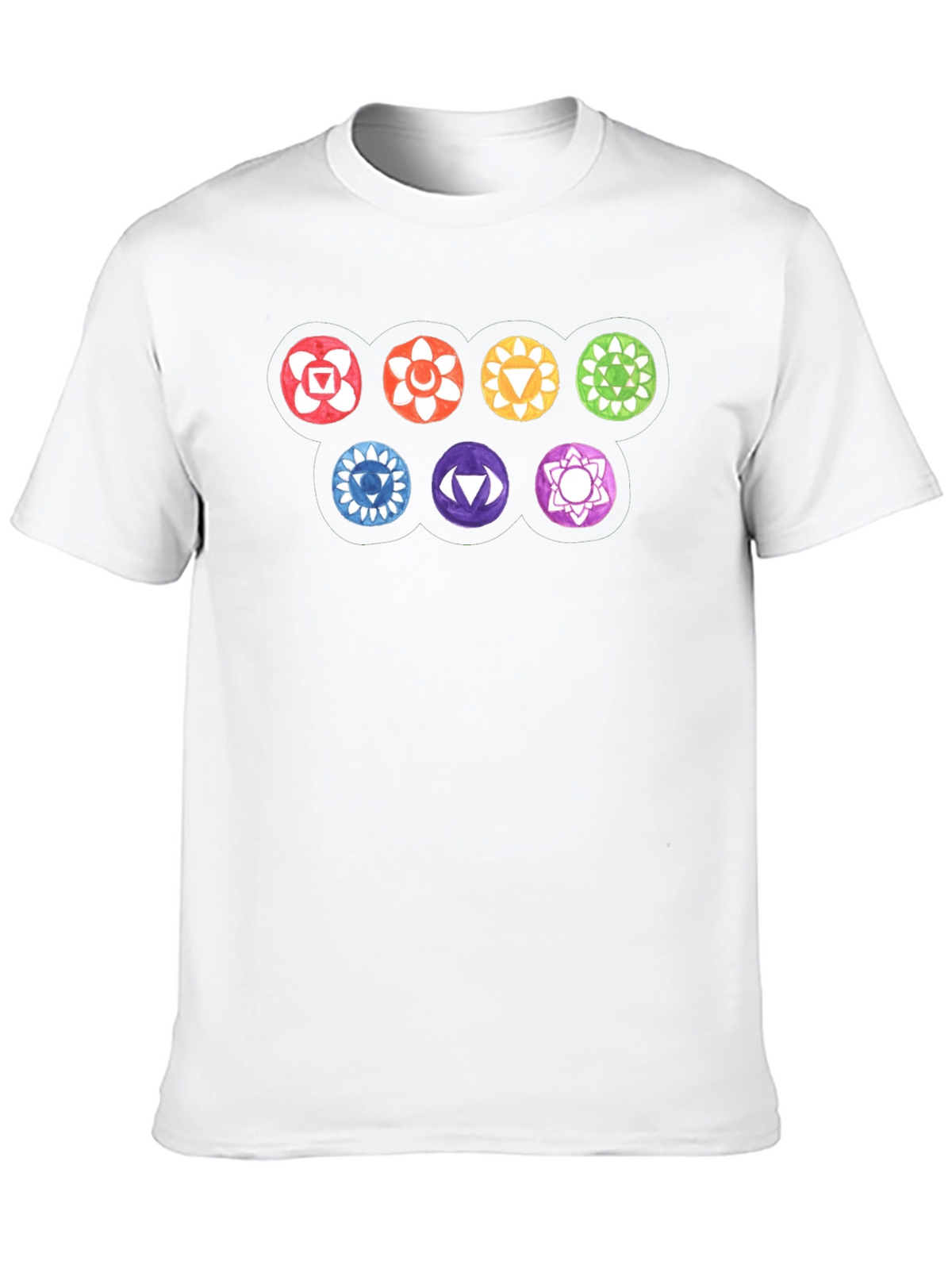 Chakra Symbol T-Shirt - Meditative Style