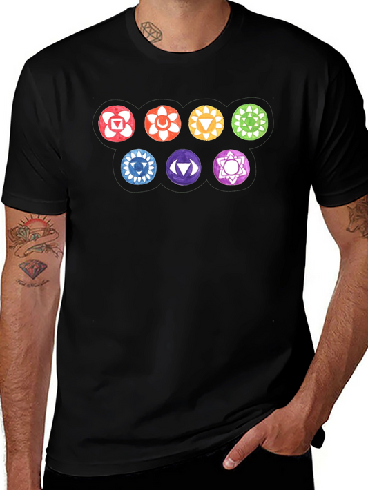 Chakra Symbol T-Shirt - Meditative Style