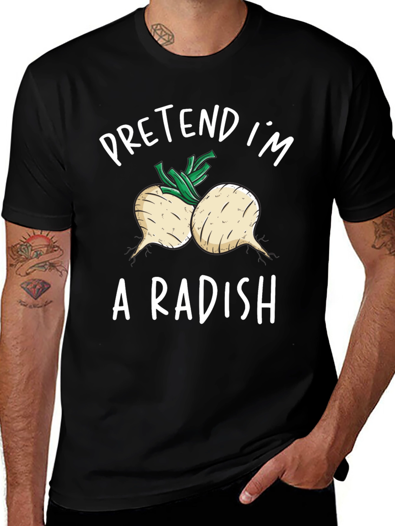 Pretend Im A Radish T-Shirt Funny Costume Tee