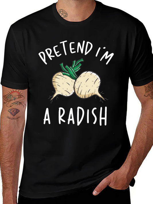 Pretend Im A Radish T-Shirt Funny Costume Tee