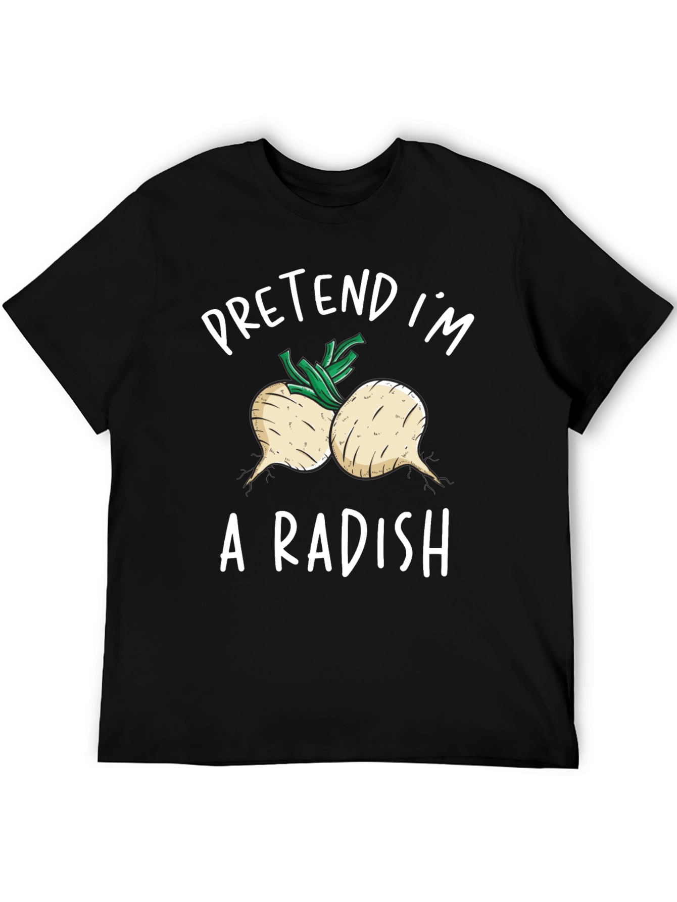 Pretend Im A Radish T-Shirt Funny Costume Tee