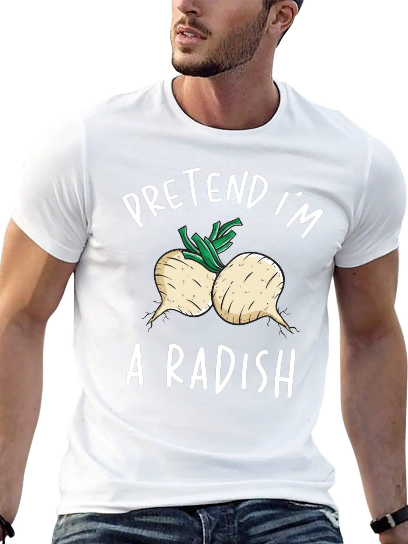 Pretend Im A Radish T-Shirt Funny Costume Tee