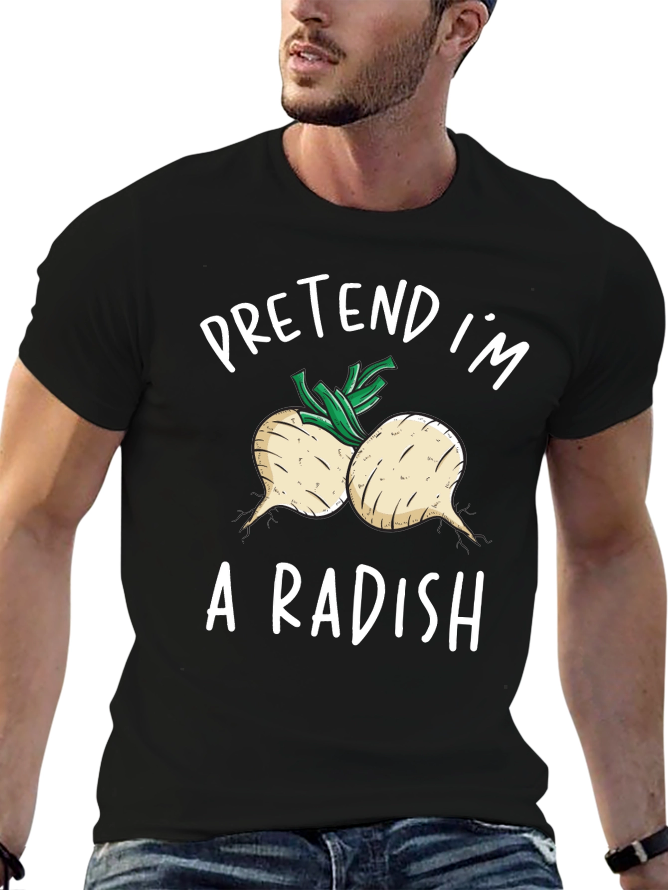 Pretend Im A Radish T-Shirt Funny Costume Tee