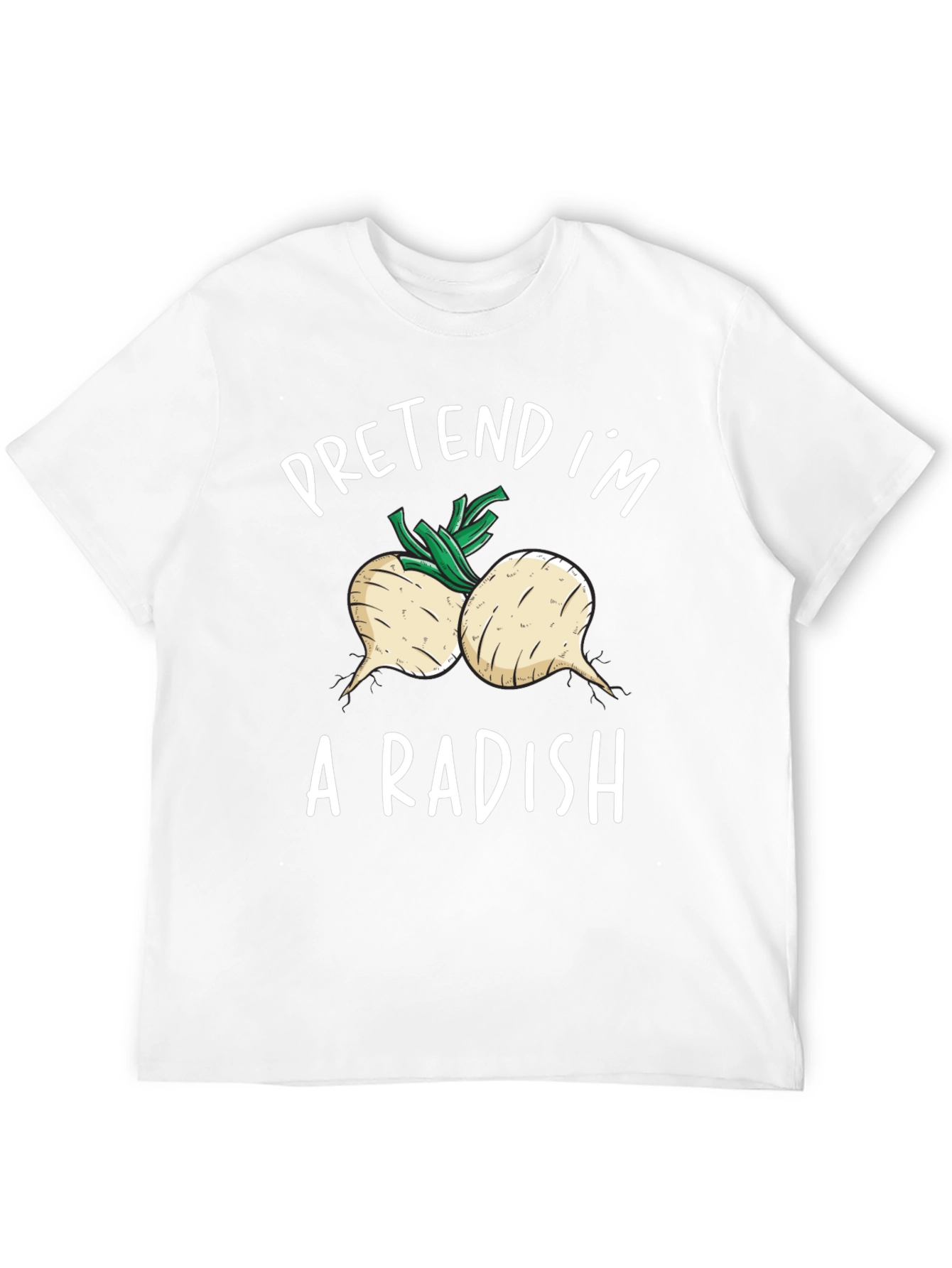 Pretend Im A Radish T-Shirt Funny Costume Tee