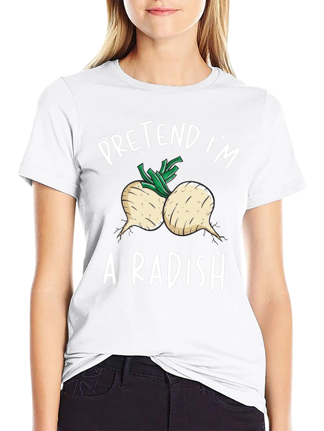 Pretend Im A Radish T-Shirt Funny Costume Tee