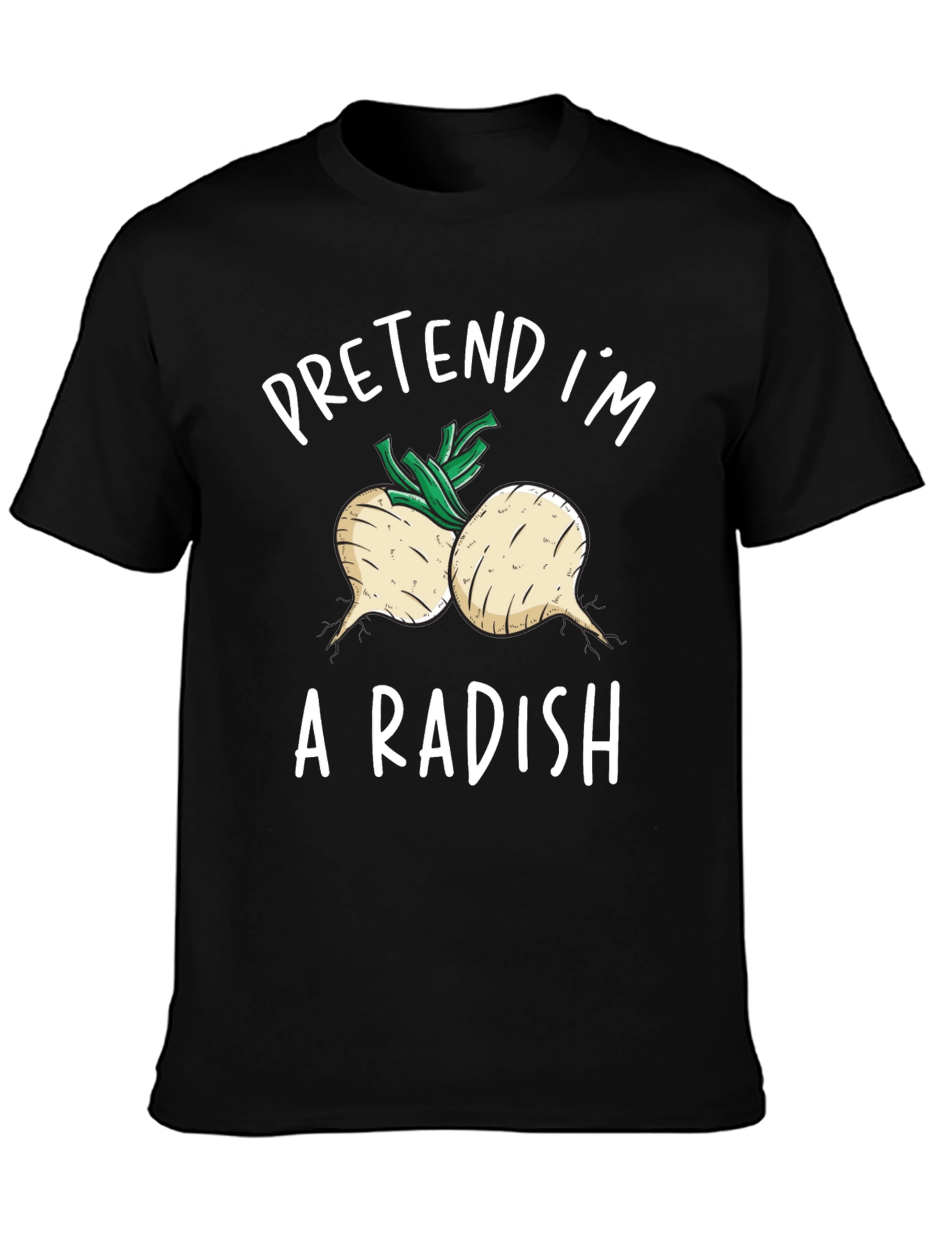 Pretend Im A Radish T-Shirt Funny Costume Tee