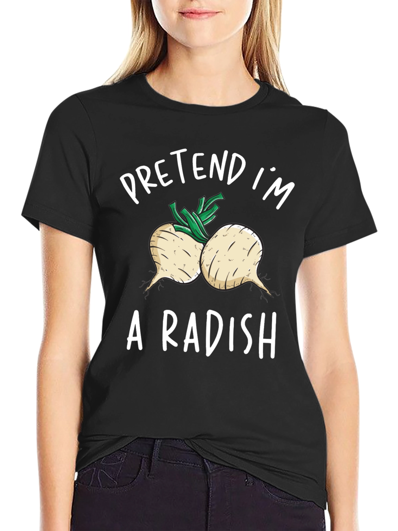 Pretend Im A Radish T-Shirt Funny Costume Tee