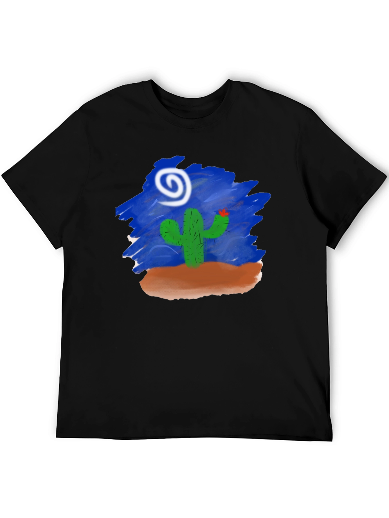 Cactus Desert Graphic T-Shirt - Black