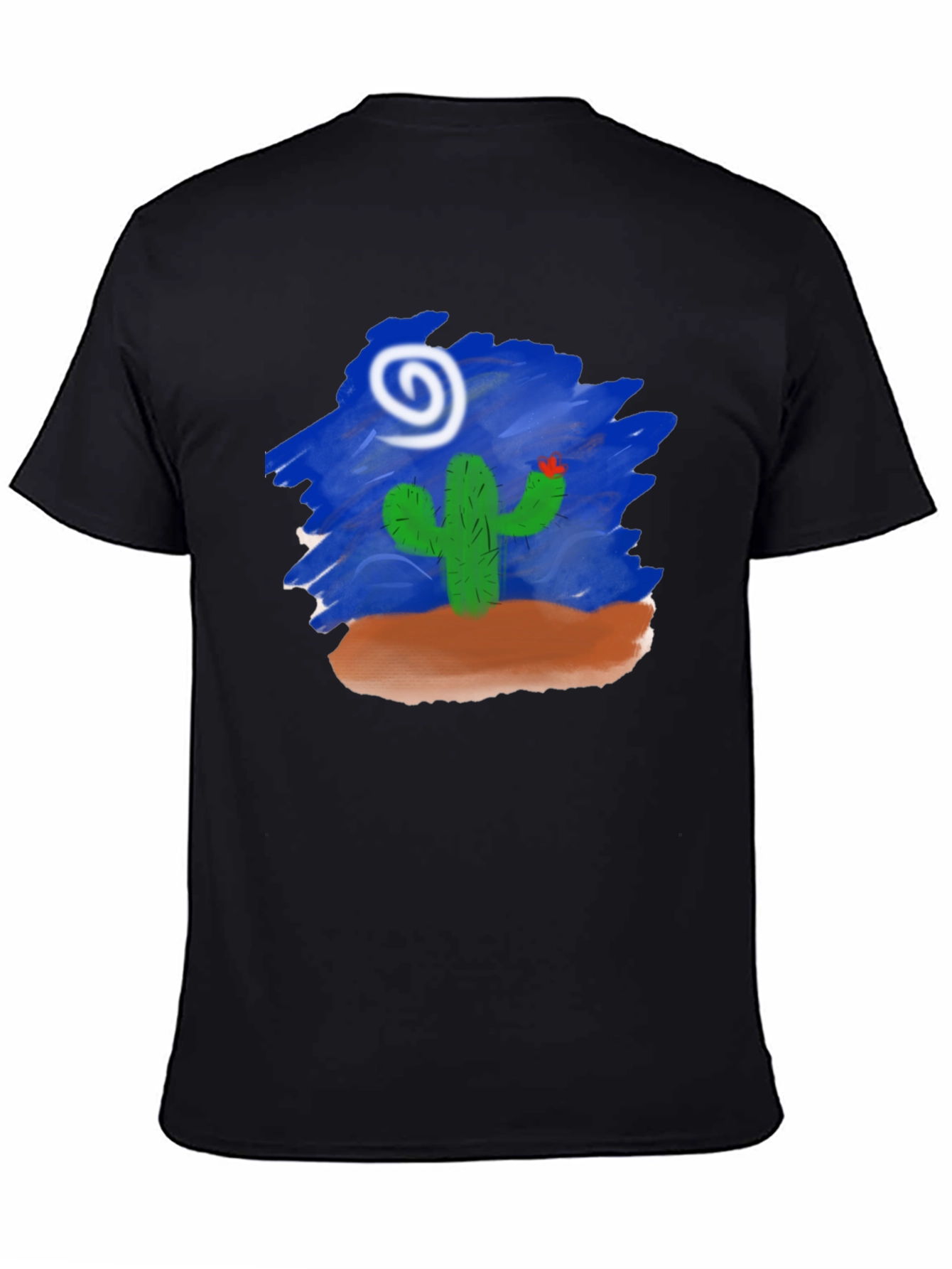 Cactus Desert Graphic T-Shirt - Black