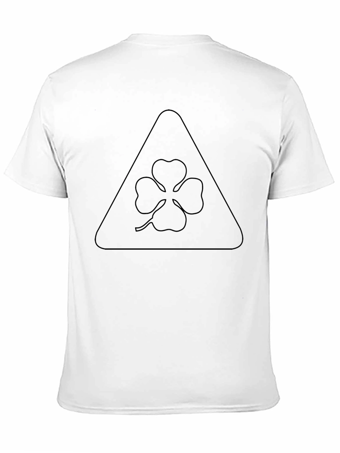 Clover Triangle Graphic Black T-Shirt