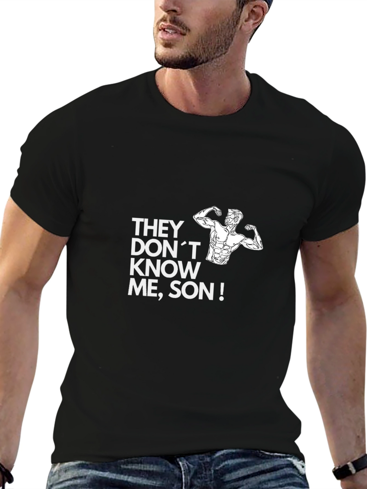They Dont Know Me Son - Black Graphic Tee