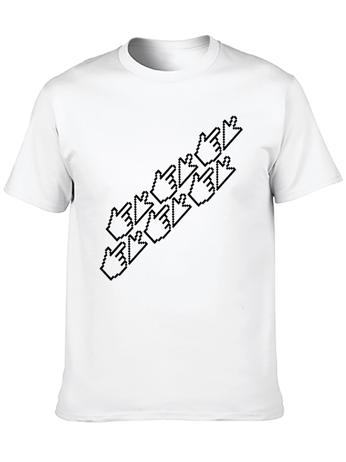 Pixel Hand Pointer T-Shirt - Unique Graphic Tee