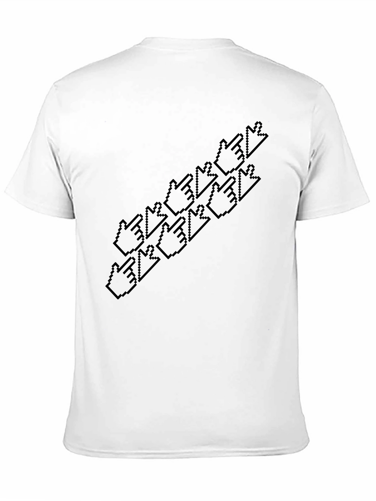 Pixel Hand Pointer T-Shirt - Unique Graphic Tee