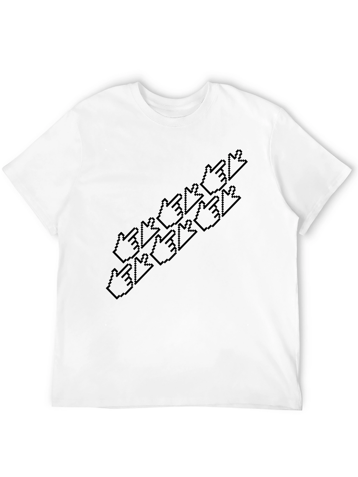 Pixel Hand Pointer T-Shirt - Unique Graphic Tee