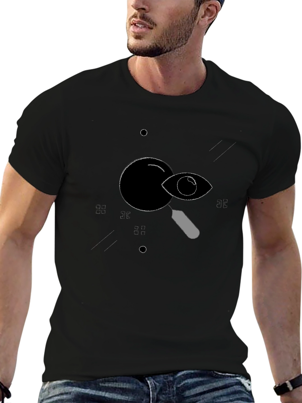 Eye See You T-Shirt - Black Graphic Tee
