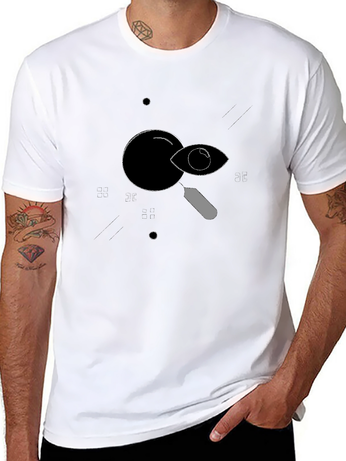 Eye See You T-Shirt - Black Graphic Tee