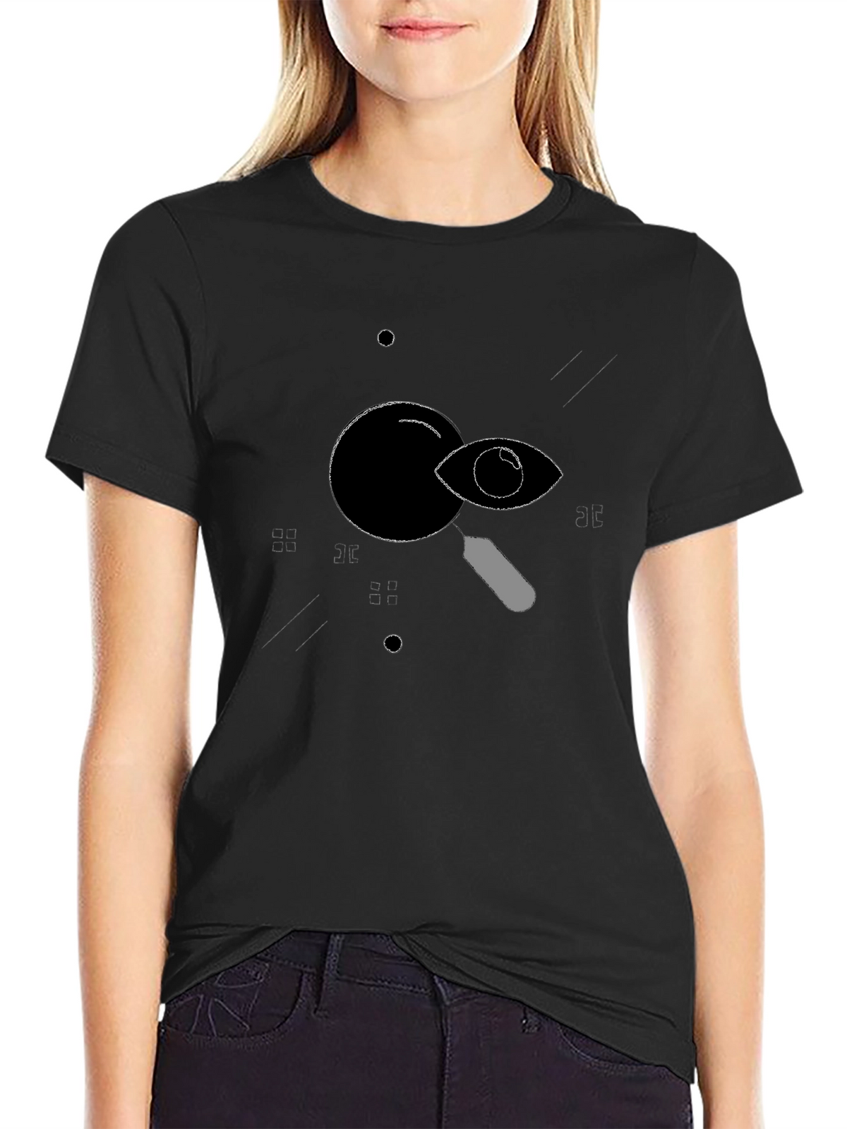 Eye See You T-Shirt - Black Graphic Tee
