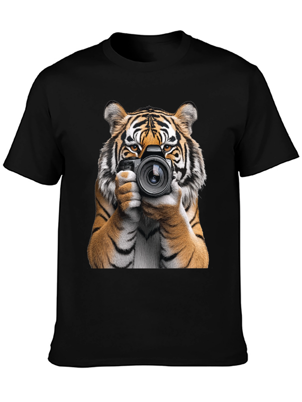 Tiger Photographer Graphic T-Shirt - Animal Lover Tee