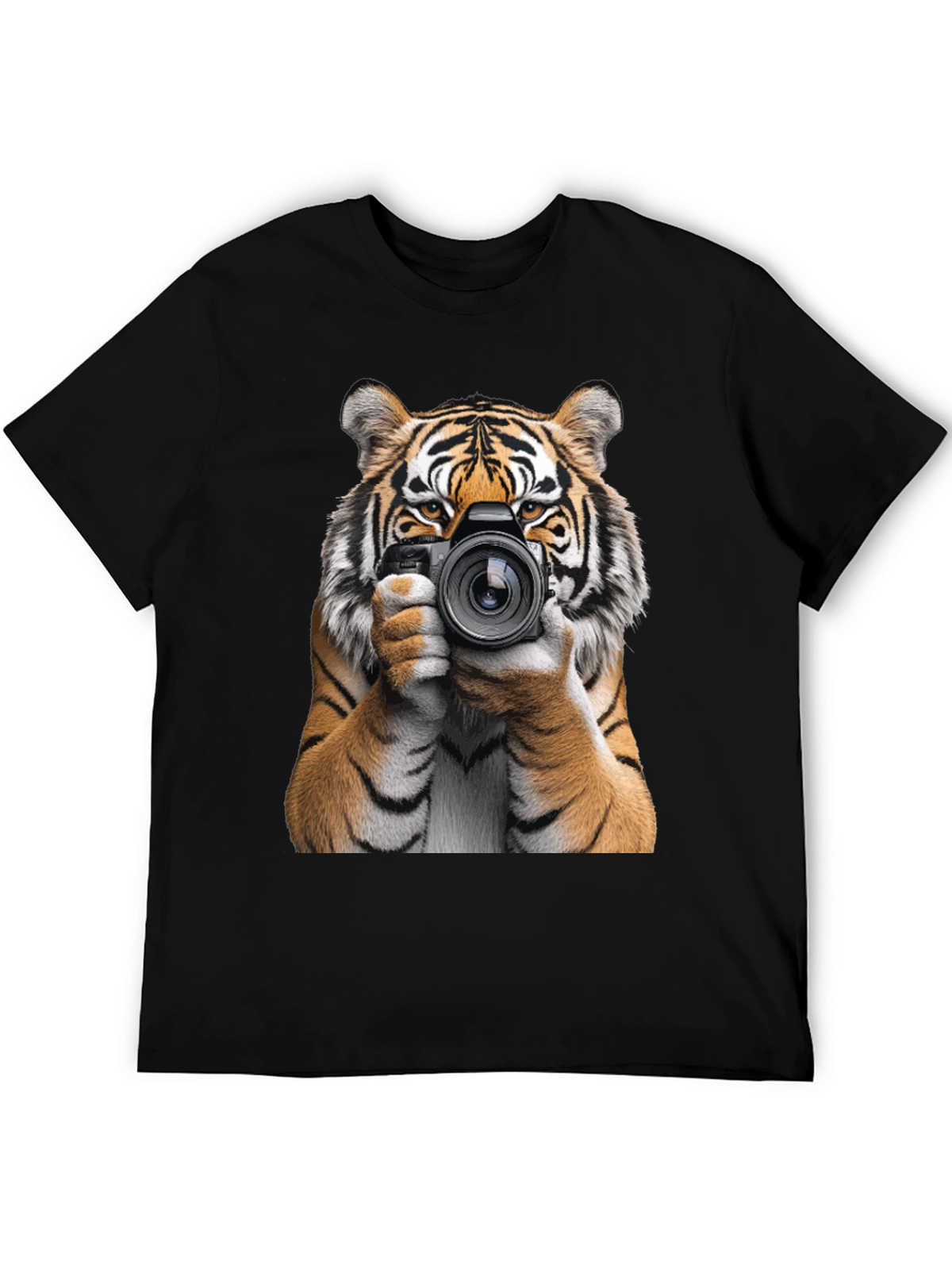 Tiger Photographer Graphic T-Shirt - Animal Lover Tee