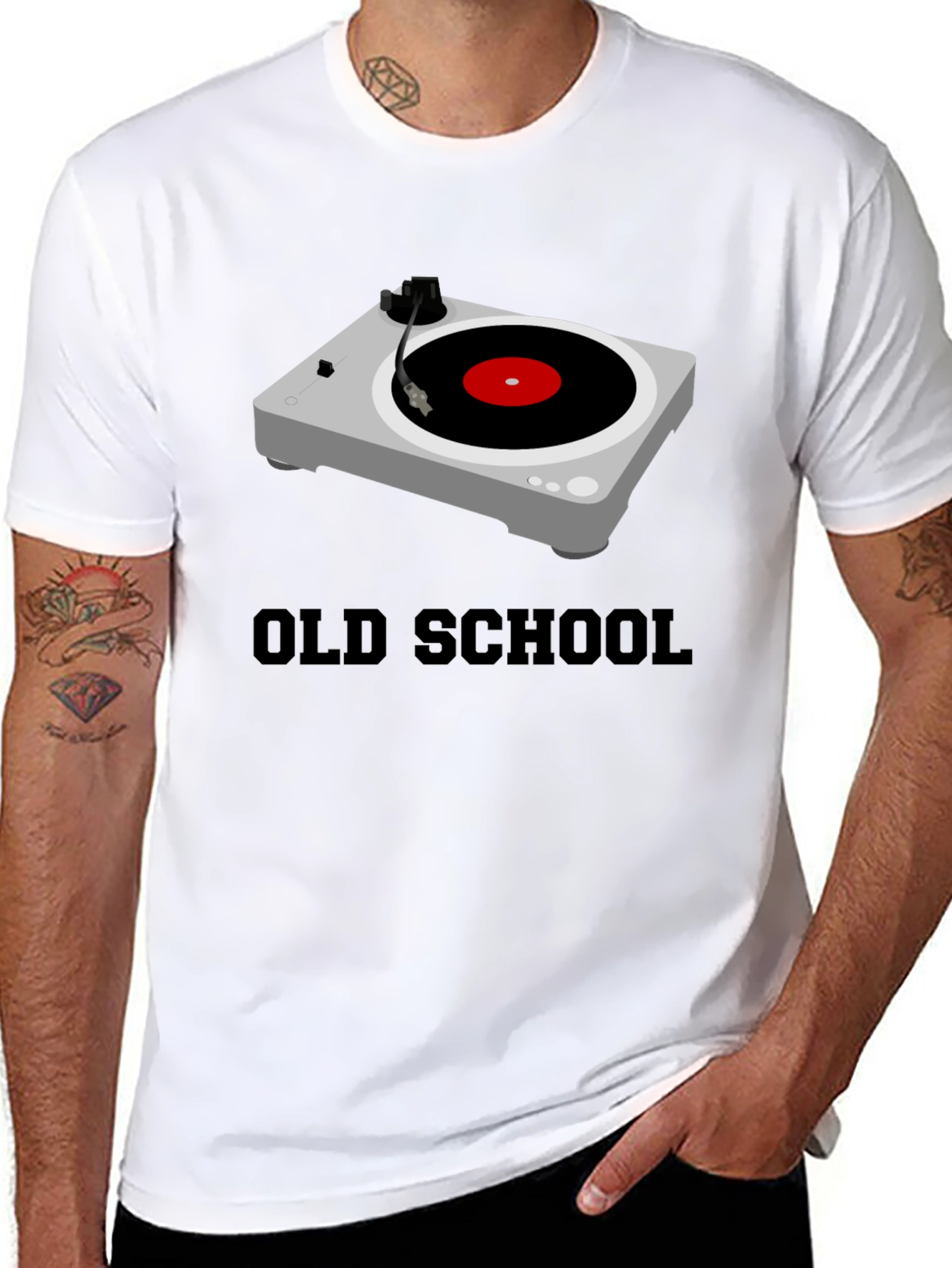 Old School Turntable Graphic Tee