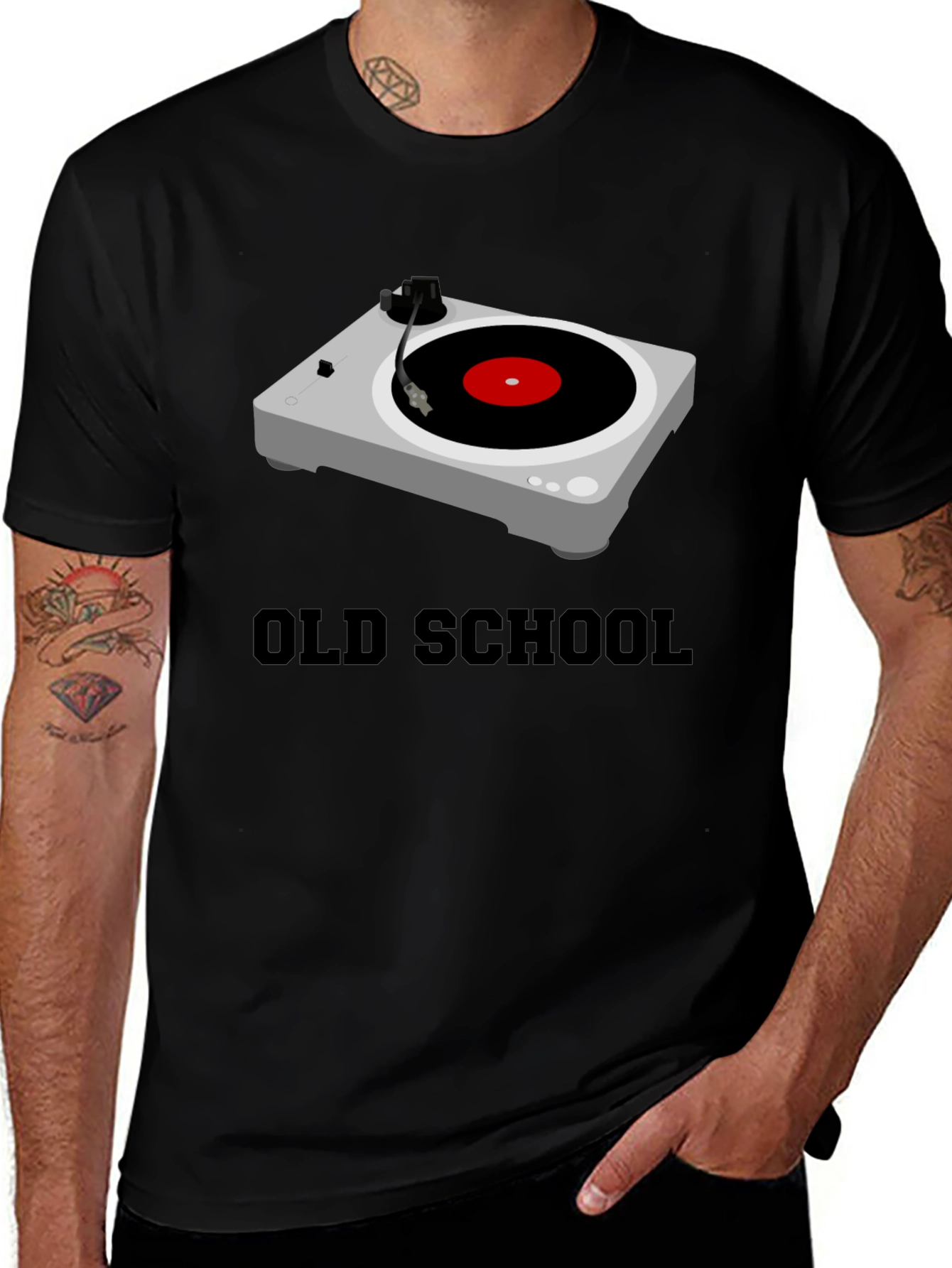Old School Turntable Graphic Tee