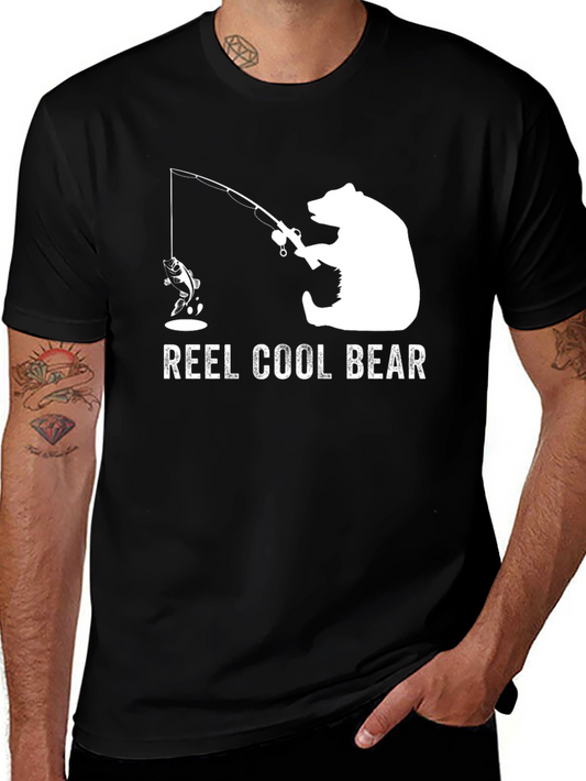Reel Cool Bear T-Shirt - Fishing Graphic Tee