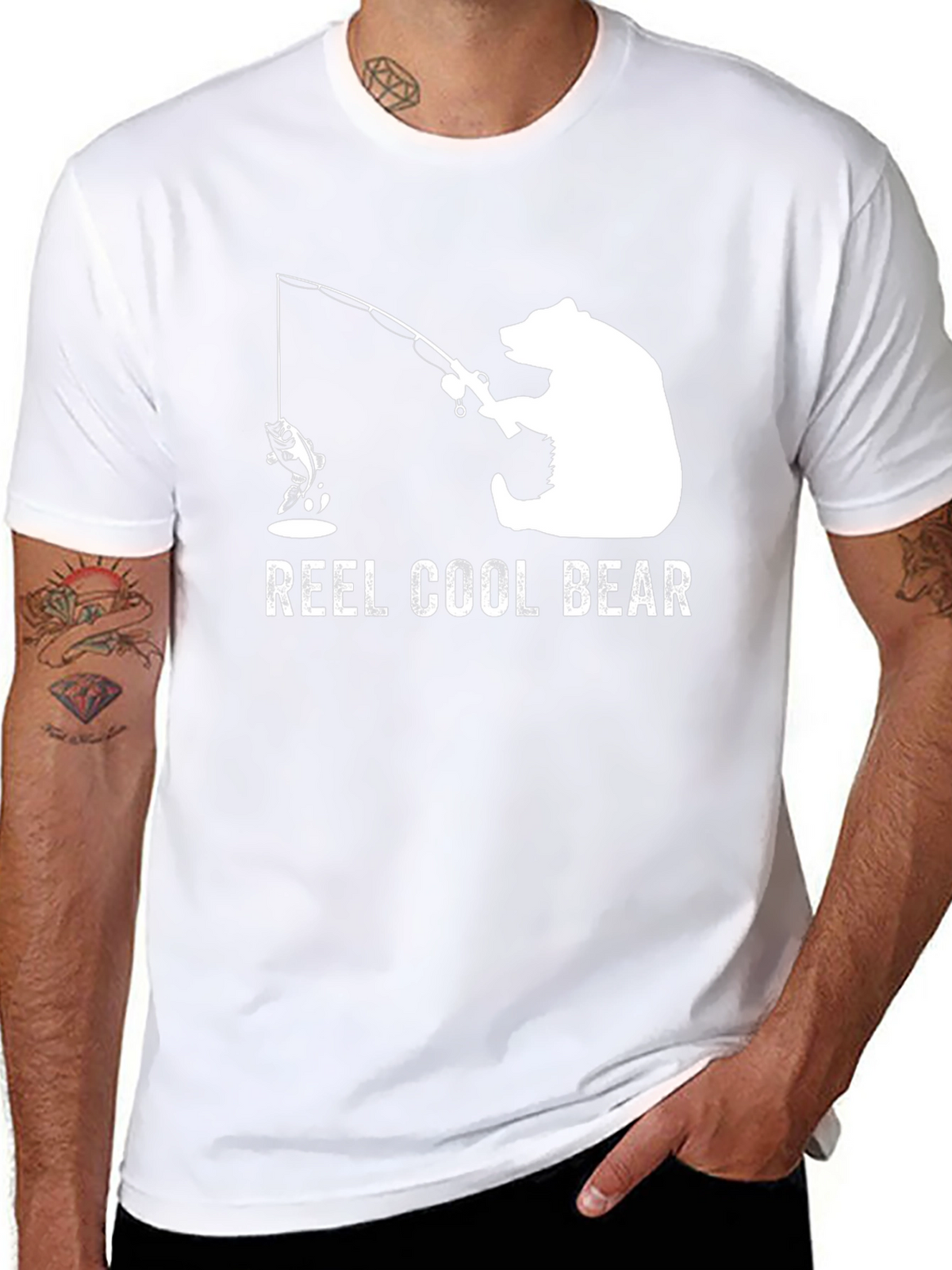 Reel Cool Bear T-Shirt - Fishing Graphic Tee