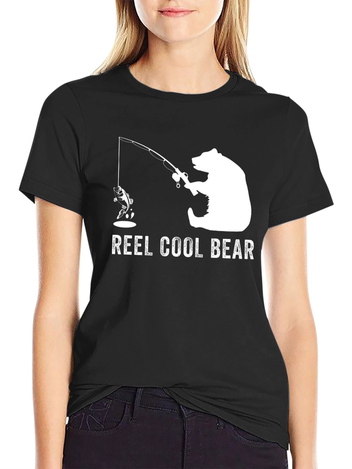 Reel Cool Bear T-Shirt - Fishing Graphic Tee
