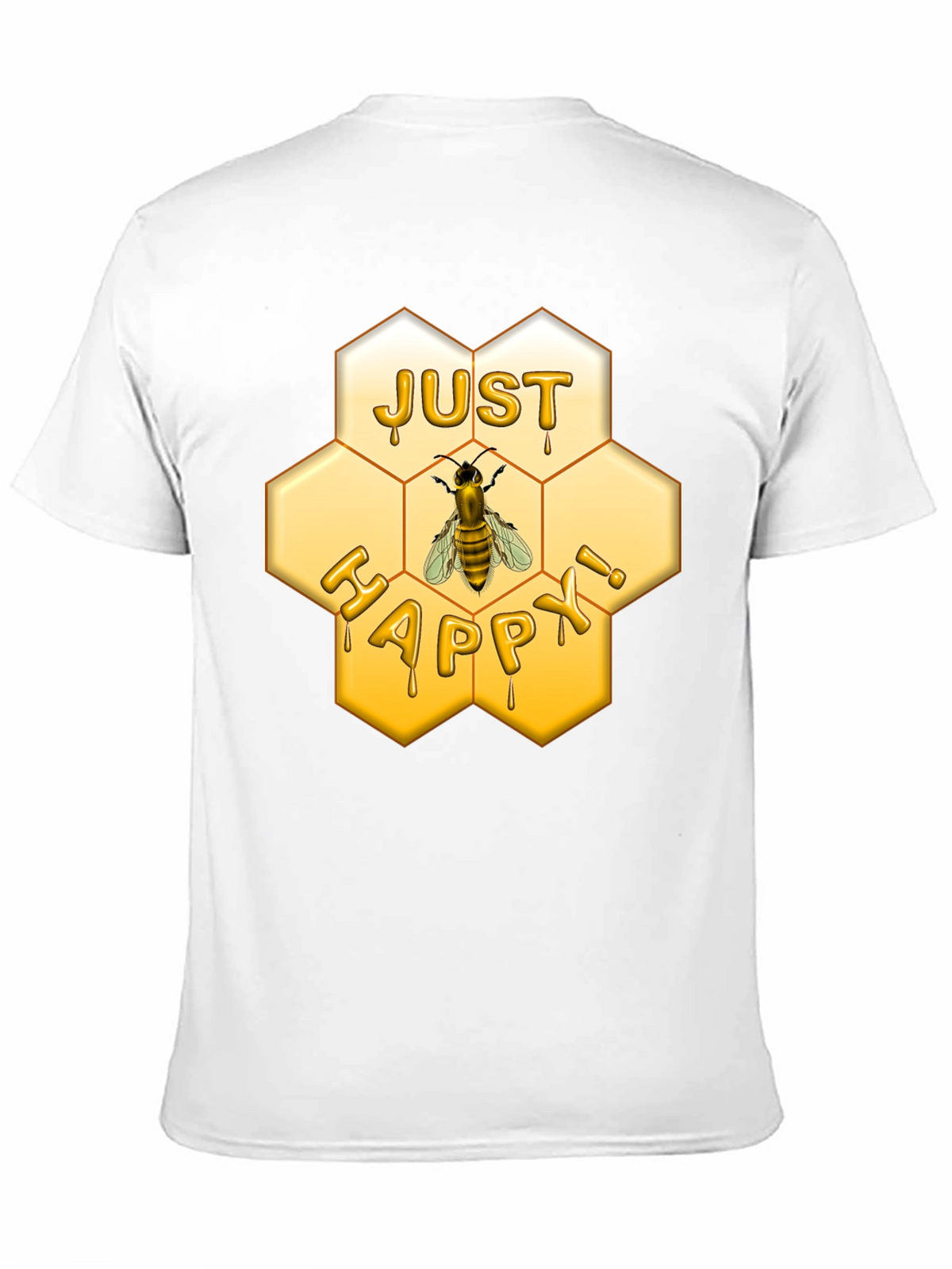 Just Happy Bee Honeycomb T-Shirt
