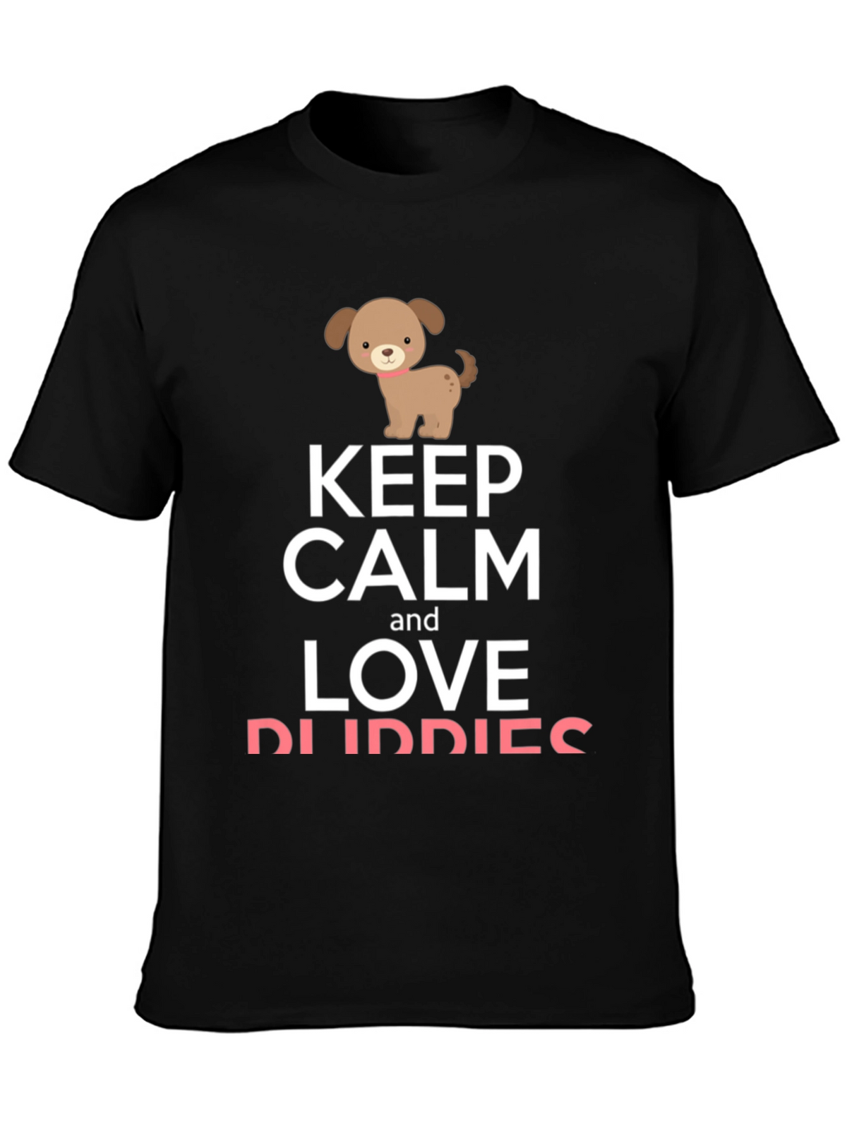 Keep Calm and Love Puppies Graphic Tee
