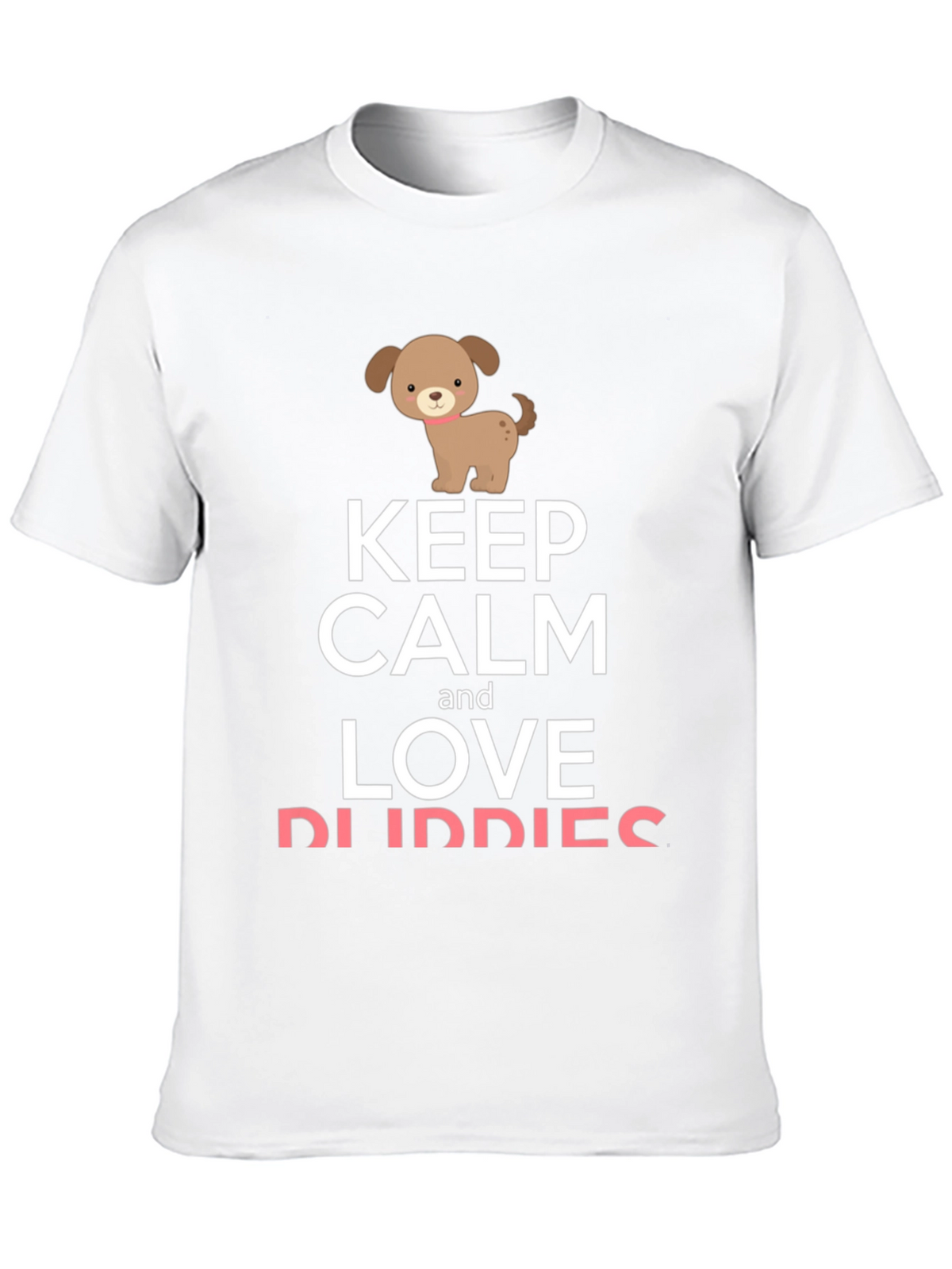 Keep Calm and Love Puppies Graphic Tee