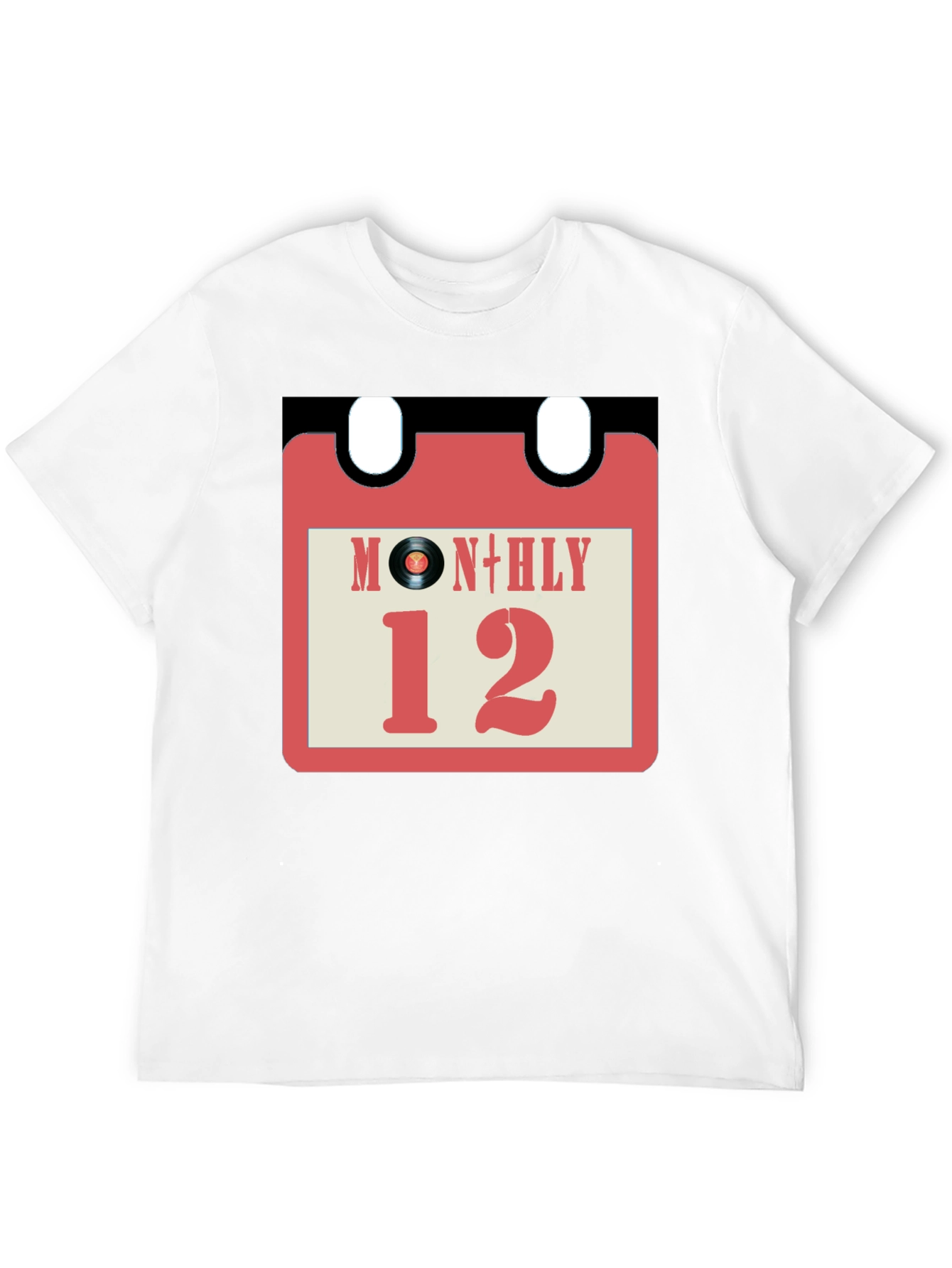 Monthly Vinyl Record Calendar T-Shirt