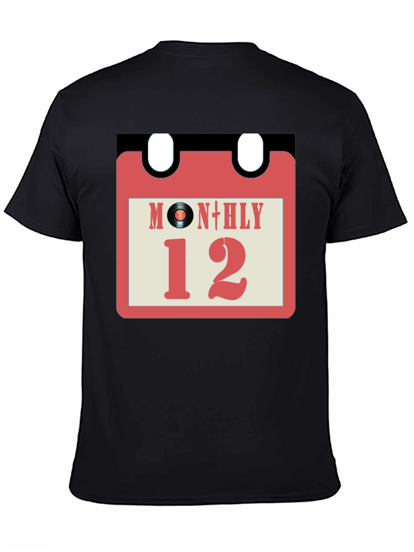 Monthly Vinyl Record Calendar T-Shirt